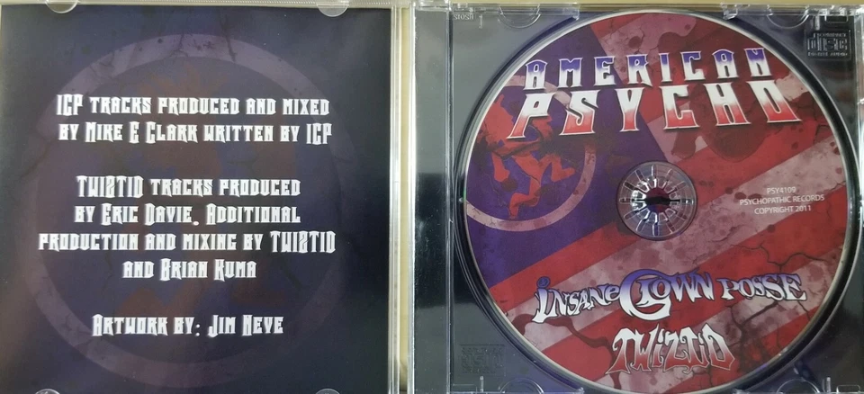 Insane Clown Posse & Twiztid "American Psycho" CD, tour exclusive NEW IN WRAP - Image 3 of 3