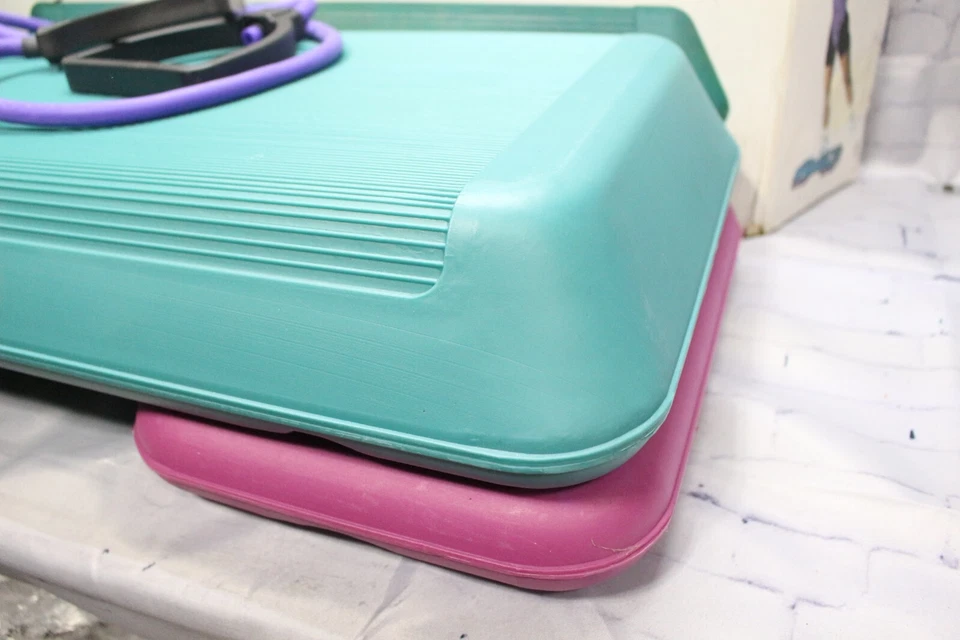 Оригинальная аэробная платформа The Step (сделано в США) — оздоровительный клуб, размер бирюзовый, фиолетовый - Изображение 2 из 4