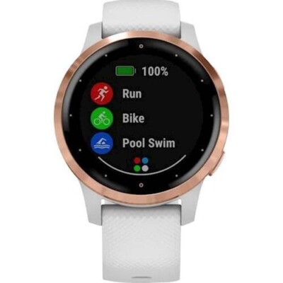 Garmin vivoactive 4S GPS Smartwatch Polymer Rose Gold/White USED