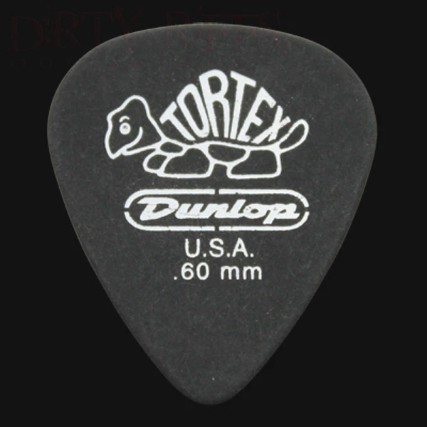 Selecciones de guitarra Dunlop Tortex Pitch negras estándar púas 0,60 mm - 6 10 12 20 24