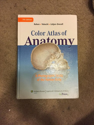 #ad Color Atlas of Anatomy: A Photographic Study of the Human Body Rohen Joha... $13.09