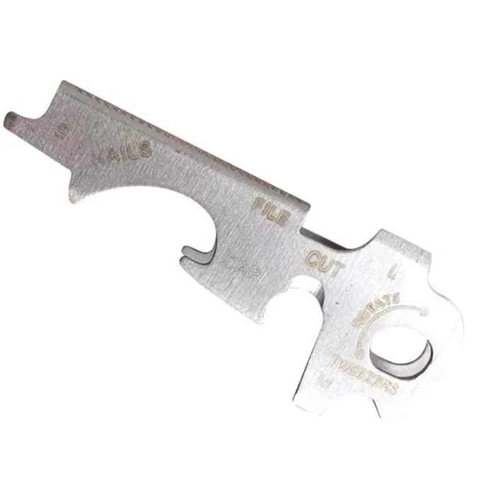 8 tools in 1 key ring stainless steel camping multitool  - Image 3 of 4