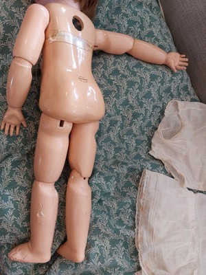 Poupée Ancienne S.F.B.J. 301 Paris, 62 Cm, Corps Bébé, Modèle Jumeau, France