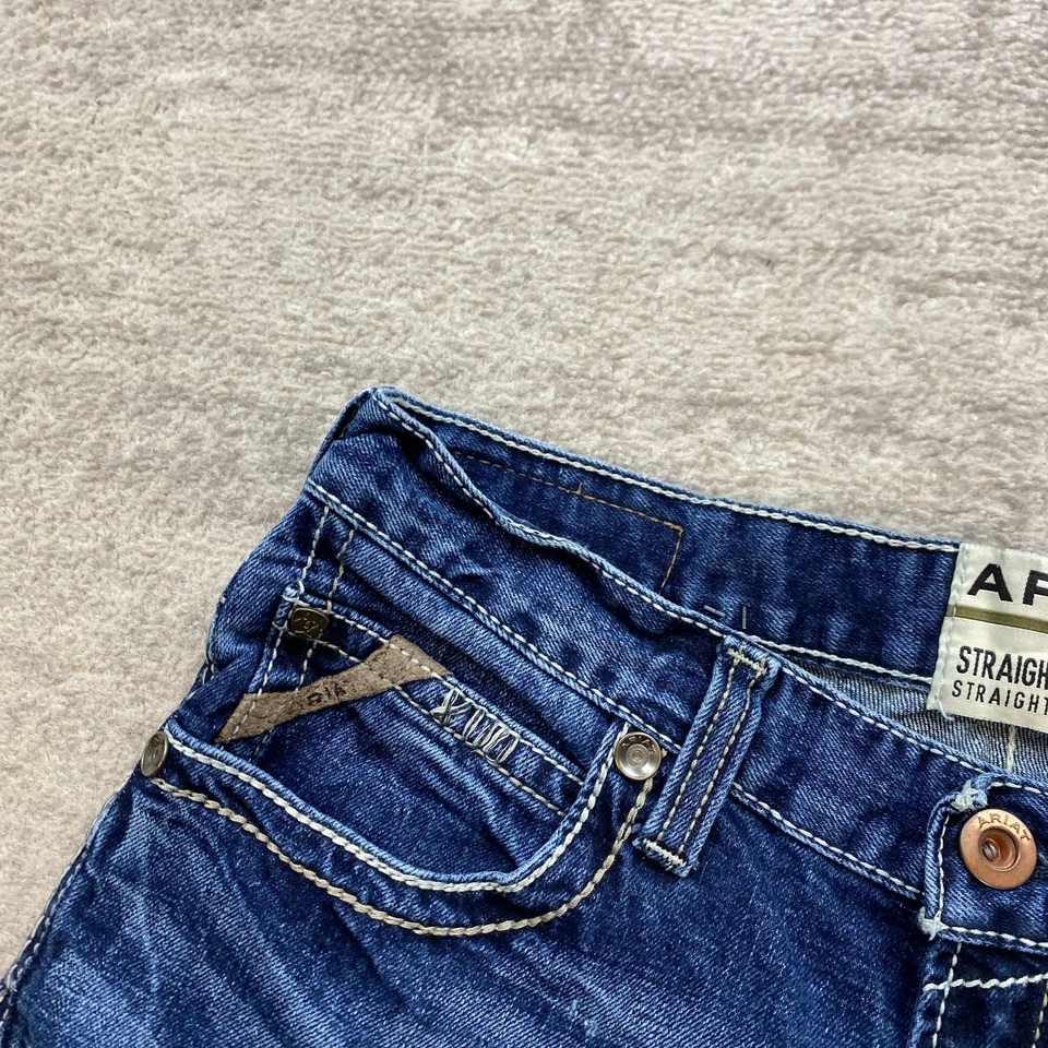 Pantalones Ariat Jeans 34 Azul M5 Trabajo Barras de Refuerzo 34x34 Aire Libre Preppy Durastretch Para Hombres Foto 4 de 4