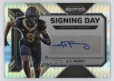 2023 Panini Prizm Draft Picks Signing Day Hyper AT Perry #SD-ATP Auto 0rd2
