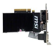 MSI GT 710 NVIDIA GeForce 1GB DDR3 PCIe HDMI DVI VGA GPU Graphics Card, TESTED