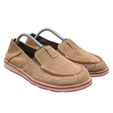 Ariat Cruiser Women's Size 11 Tan Suede Pink Slip On Loafer Flat Casual