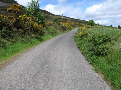 Photo 6x4 The Piedmont-Upper Jenkinstown road climbing the lower eastern  c2017