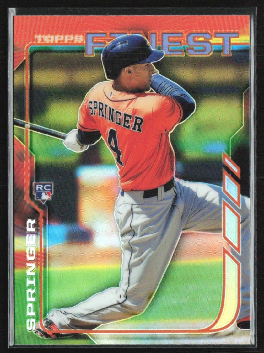 George Springer 2014 Topps Finest Refractor RC B #39 Houston Astros