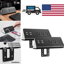 Multi Outlet Power Strip with USB Charging and Surge Protection for Desks