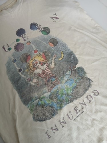 Queen Innuendo Tour Original Gig Concert Vintage Tee T-SHIRT Medium - Picture 4 of 19