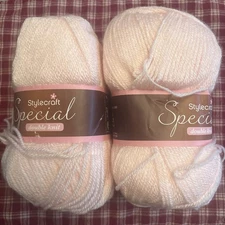 (2 Pack) Soft Peach 1240  Stylecraft Yarn Special Dbl Knit 3.5 Oz Acrylic 