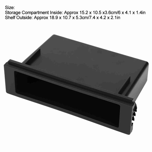 Caja de almacenamiento estéreo de radio de coche Din individual 1 din soporte para reproductor de CD radio estéreo de coche - Imagen 3 de 12