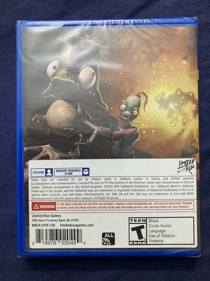 Oddworld Munch’s Oddysee (PS Vita, 2014) Limited Run Games New Sealed Variant - Image 2 of 4