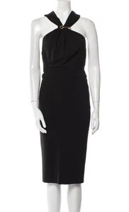Robe Gucci vintage noire moulante longueur genou Horsebit XS