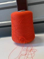 NICE Spool Cone Peru PURE SOFT 2/50 Baby Alpaca Yarn 1lb 2oz 534gr 5011 Orange D