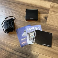 Nintendo Game Boy Advance SP Black AGS 001,excellent Condition! All Original!