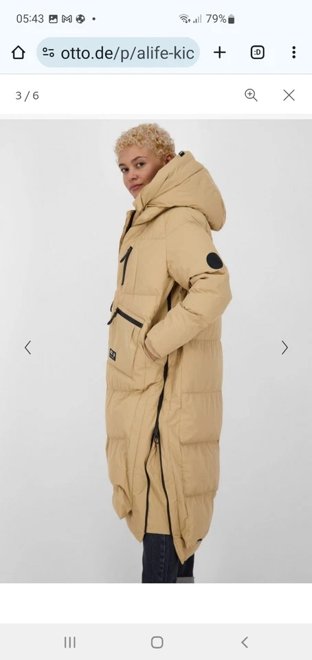 alife and kickin Wintermantel XL - Bild 2 von 4