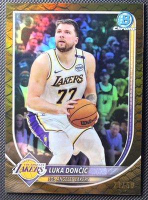 2025-26 Bowman Basketball Luka Doncic Reptilian Gold /50 #BCV-123