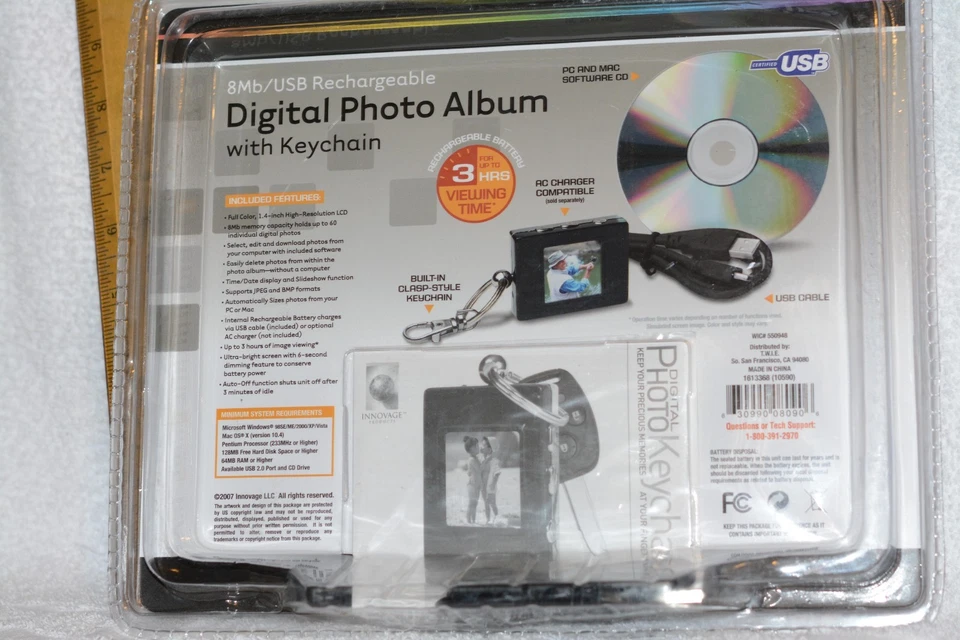 Camera. #2 Digital Photo Album w keychain - stores 60 photos/New in Package - Image 4 of 4