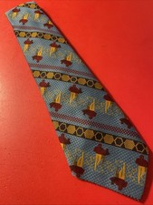 Vintage EUC 70s Retro Woven Polyester Wide Ti...