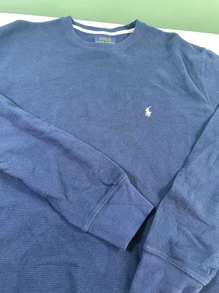 Camisa térmica POLO Ralph Lauren para hombre talla XL manga larga tejido gofre adulto Foto 4 de 4