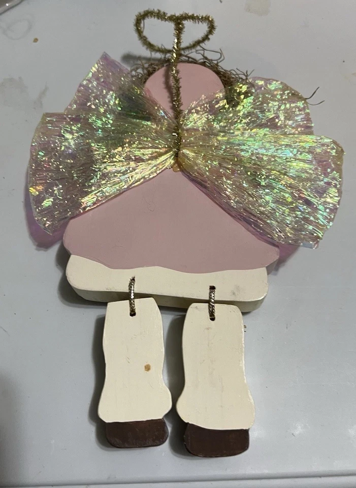 Handmade Primitive Angel Free Standing Doll - Image 3 of 3