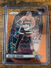 2024 Panini WNBA Prizm Aaliyah Edwards Rookie Orange Velocity Prizm #70 Mystics