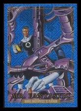 2024 Marvel Masterpieces '92 Platinum Mr. Fantastic #59 Blue Traxx
