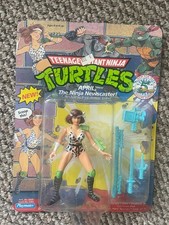 Teenage Mutant Ninja Turtles APRIL THE NINJA NEWSCASTER Playmates 1992 SEALED