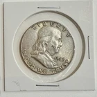 1963-D Ben Franklin 90% SILVER HALF VF