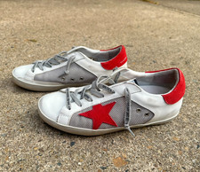 Golden Goose Super Star Superstar Classic Sneakers White Red EU 39 Leather