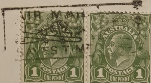 1933 Australian Dual George V11 Envelope - Image 2 of 2