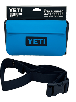 YETI Sidekick Dry 1L Big Wave Blue Waterproof Gear Case + Strap