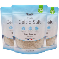 Celtic Salt Grey Coarse Sea Salt - 1.1Lb 18Oz Pack of 3, Unrefined Organic Fre