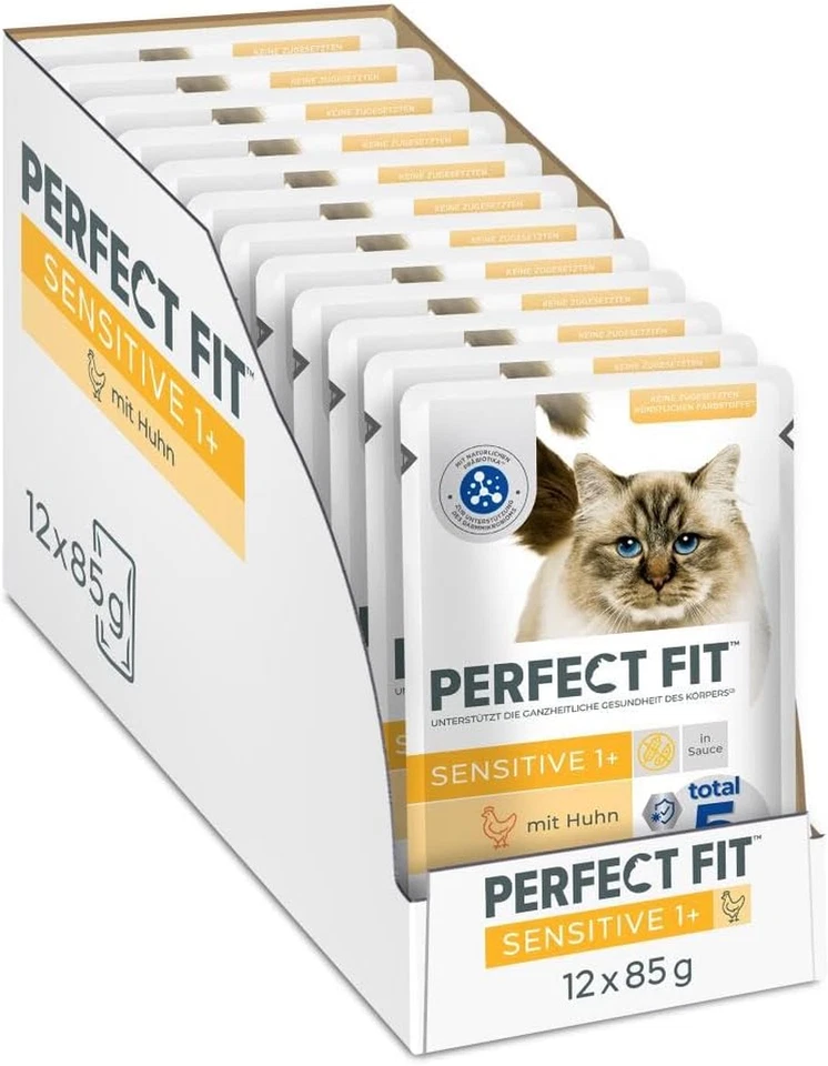 Perfect Fit Sensitive Katzenfutter Nass 12x85g Huhn in Sauce Adult 1+ - Bild 4 von 4