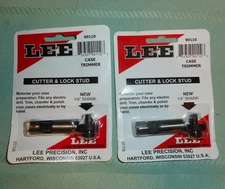 LEE Precision Cutter and Lock Stud 90110 Case Trimmer ~ 2 New on Card