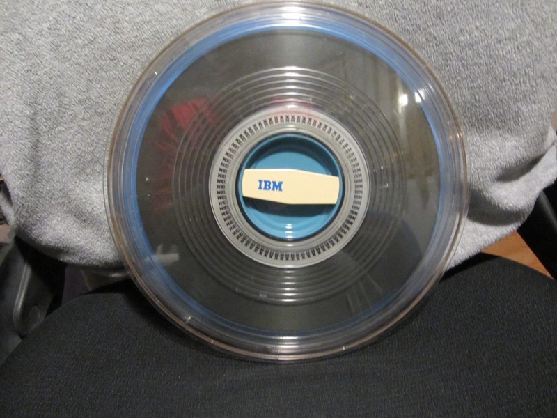 Vintage IBM 10" Data Processing Magnetic Tape with IBM Logo Case