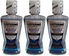 Listerine Advanced Nightly Reset Mundwasser Milder Geschmack 3x 400ml
