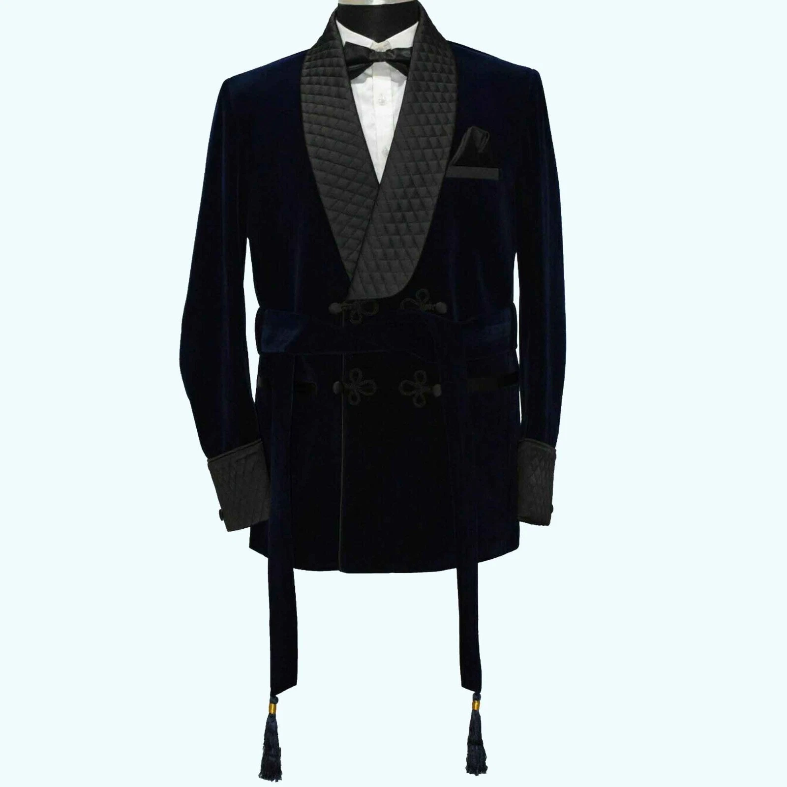 Men's Blue Velvet Stylish Party Wear Elegant Dinner Blazer