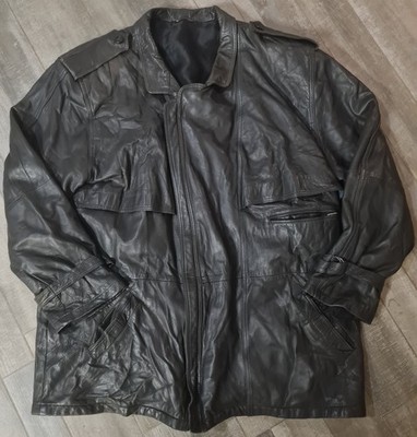Vintage Westbury Leather Jacket Dark Gray Size: 60 
