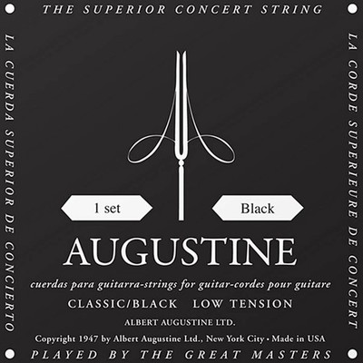 Augustine Classic Black Strings Low Tension
