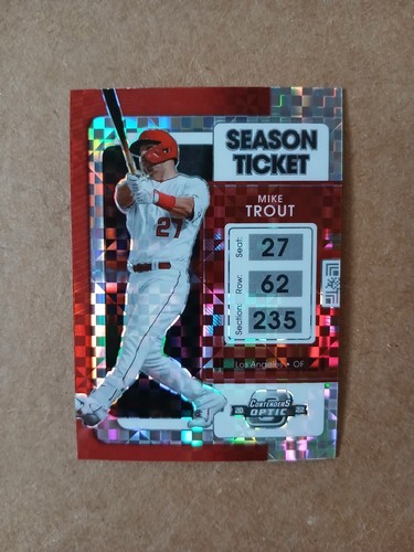 2022 Panini Chronicles - Contenders Optic Mike Trout #5 Building Blocks Prizm
