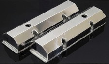 Sbc Fabricated Tall Aluminum Valve Covers W Accessory Holes 6145-pol Sbc Fabricated Tall Aluminum Valve Covers W Accessory Holes 6145-pol