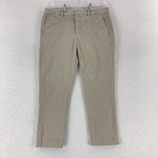 Polo Ralph Lauren Beige Chino Cropped Pants Womens Mid-Rise Casual Size 8