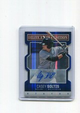 2014 Elite Extra Edition Status Blue Die Cut Prospect Casey Soltis Auto 25/50