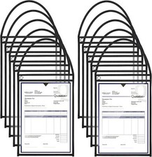 30 Pack Shop Ticket Holders Work Order Holder for 9 x 12 Inch Hanging Sleeves