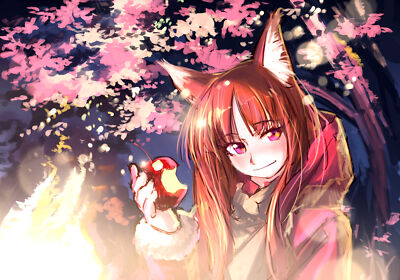 Anime holo spice wolf Playmat Game Mat Desk