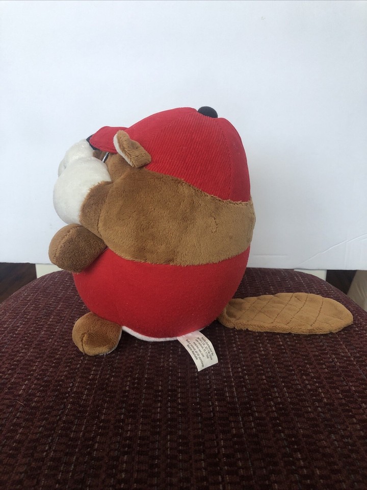 BUC EES Texas Gas Station Mascot Plush Stuffed Round Beaver Ball W/ Cap