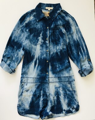 NWT Denim Wash Romper Shorts (Regular Price $59.99)